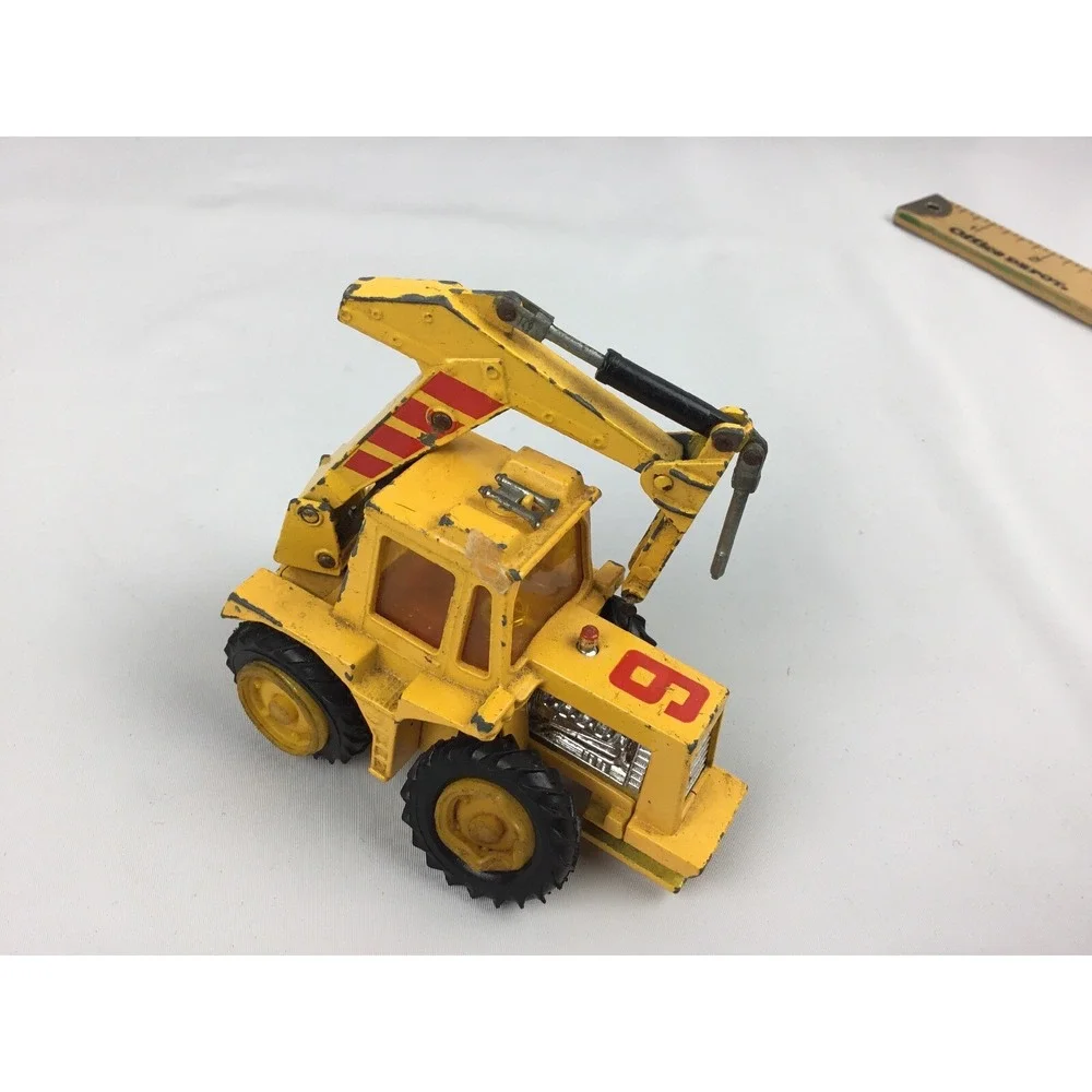 Vintage‎ Matchbox Super Kings Construction Tractor Yellow Truck
